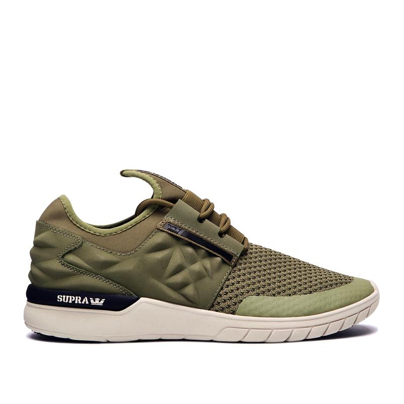 Supra FLOW RUN EVO 2 Sneaker Low Damen Olivgrün Lagerverkauf NDBWI6075